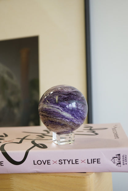 紫龍晶球 Charoite Sphere - ART OF GEM 