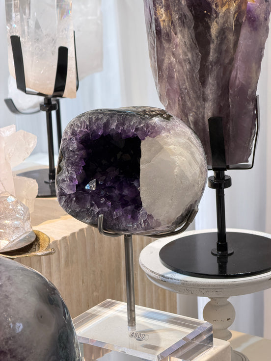 烏拉圭紫晶洞共生方解石 - ART OF GEM 