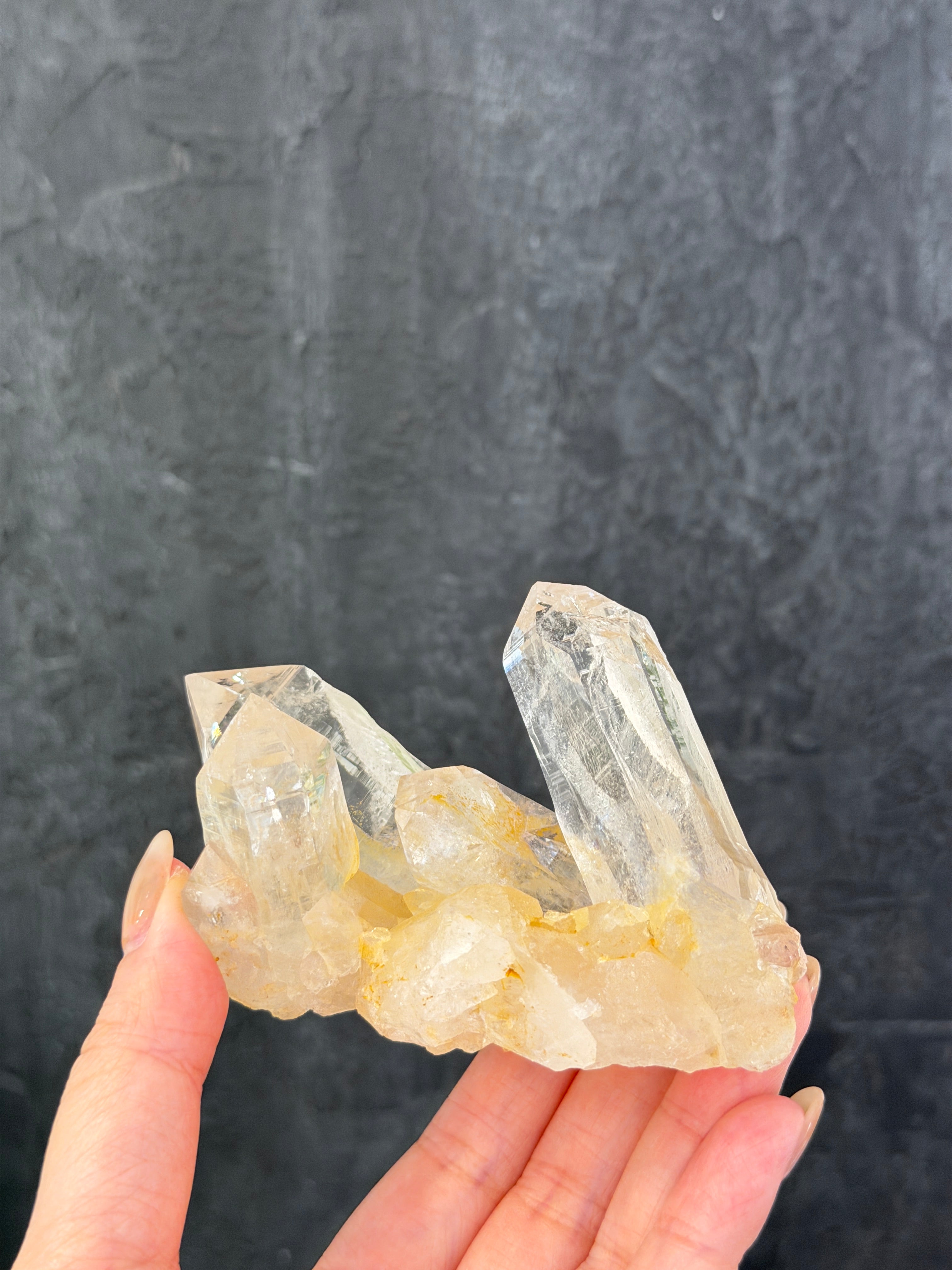 Golden India Himalayan White Quartz Cluster