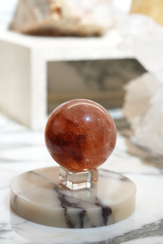 Red Hematoid Quartz Sphere