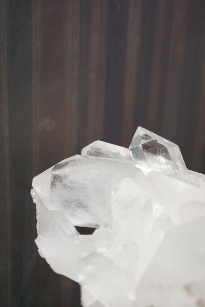 重量級巴西白水晶簇 (雙尖）Brazil White Quartz Cluster - ART OF GEM 