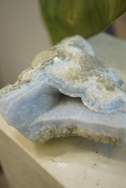 南非藍紋瑪瑙原石 Raw Blue Lace Agate - ART OF GEM 
