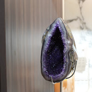 水滴形烏拉圭紫水晶洞 (連座)