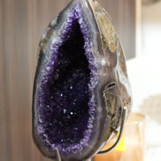 水滴形烏拉圭紫水晶洞 (連座)