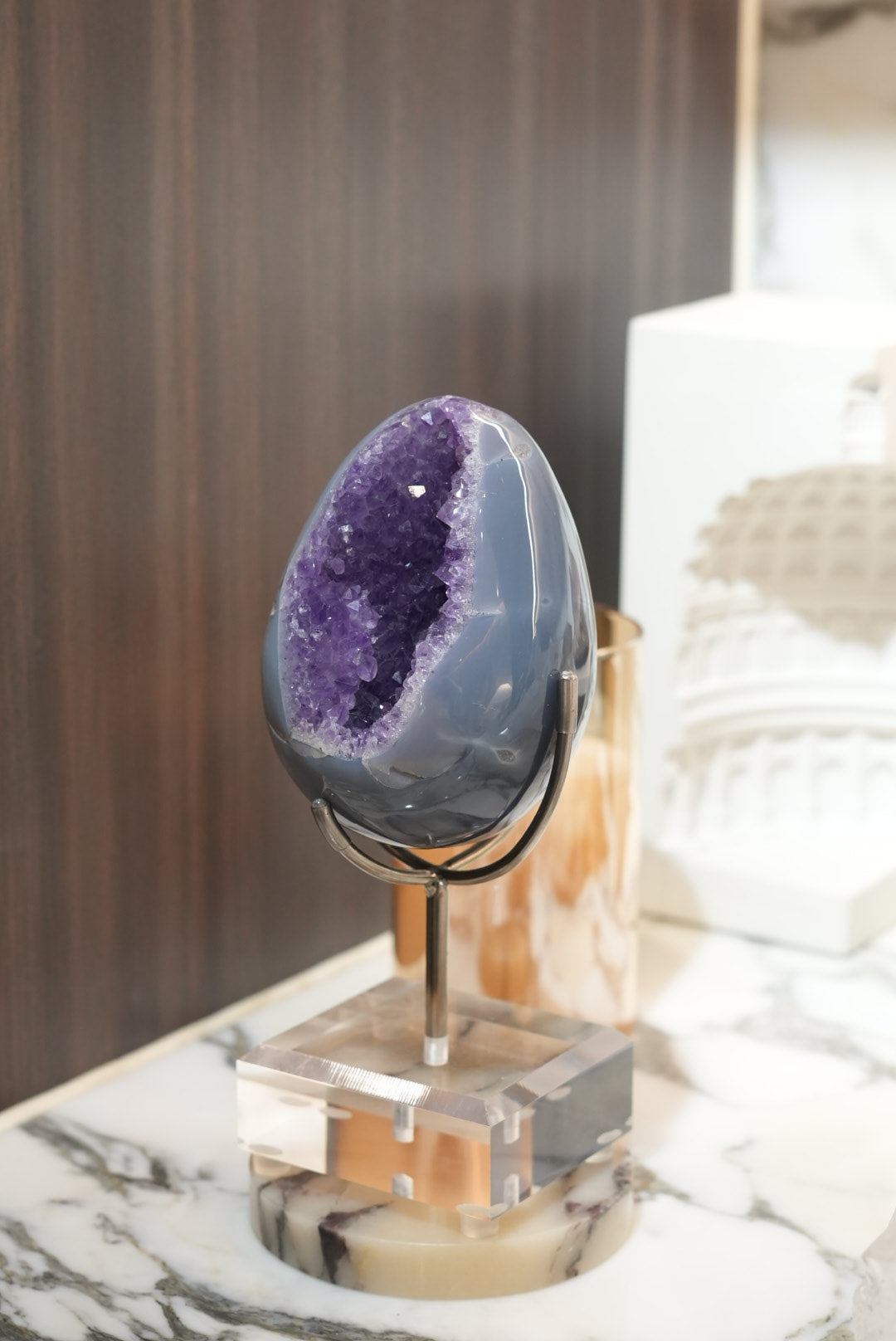 Brazil Amethyst Egg with Agate