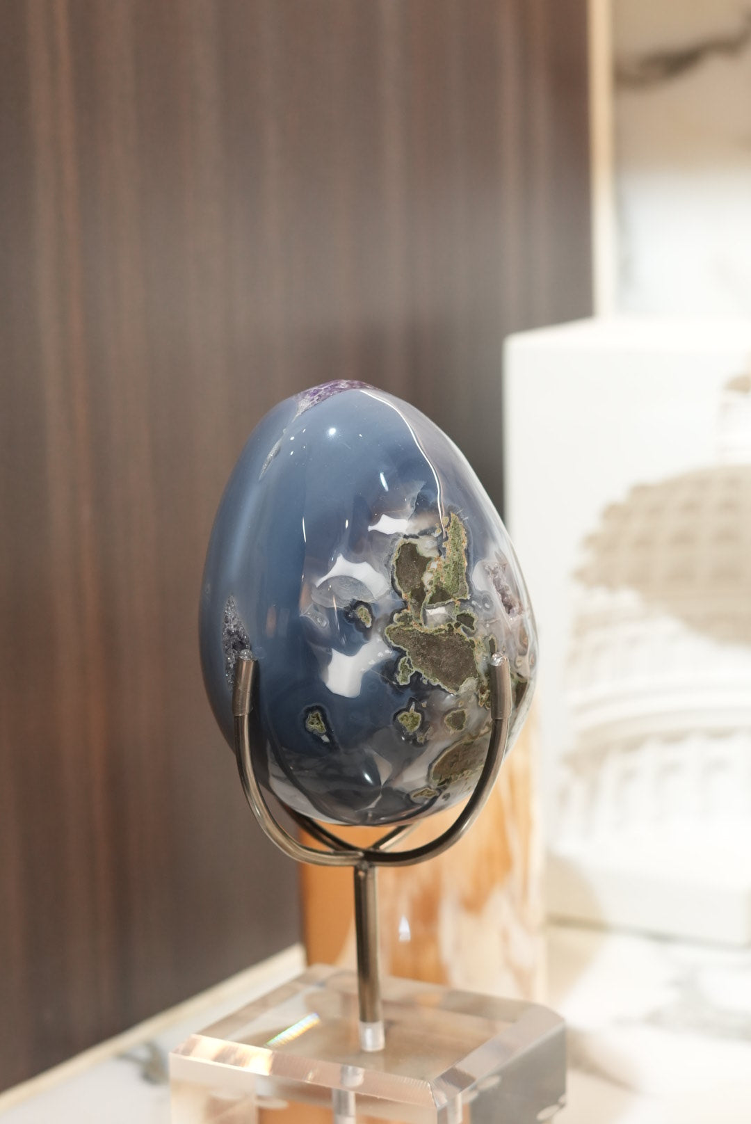 Brazil Amethyst Egg with Agate