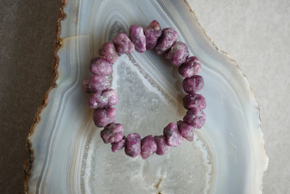 紅寶石原石手鏈 Raw Ruby Bracelet - ART OF GEM 