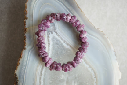 紅寶石原石手鏈 Raw Ruby Bracelet - ART OF GEM 