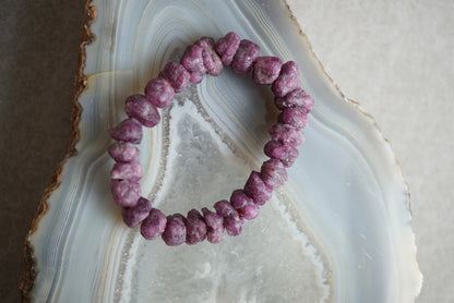 紅寶石原石手鏈 Raw Ruby Bracelet - ART OF GEM 