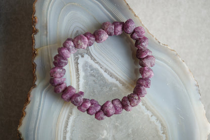 紅寶石原石手鏈 Raw Ruby Bracelet - ART OF GEM 