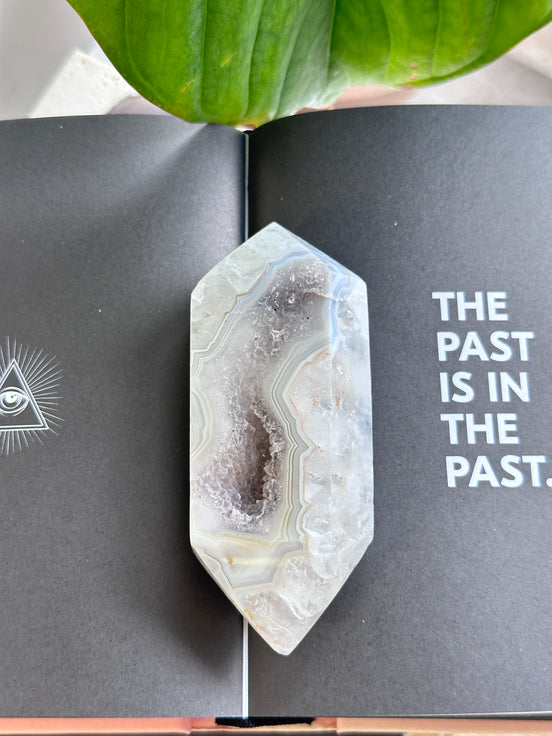 巴西藍瑪瑙雙尖 (DT) - ART OF GEM 