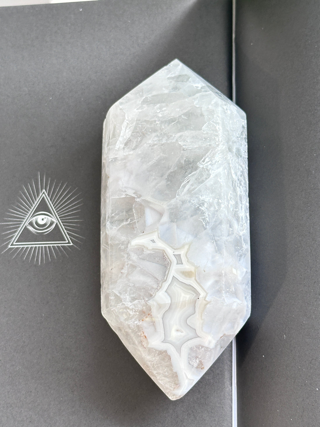 巴西藍瑪瑙雙尖 (DT) - ART OF GEM 