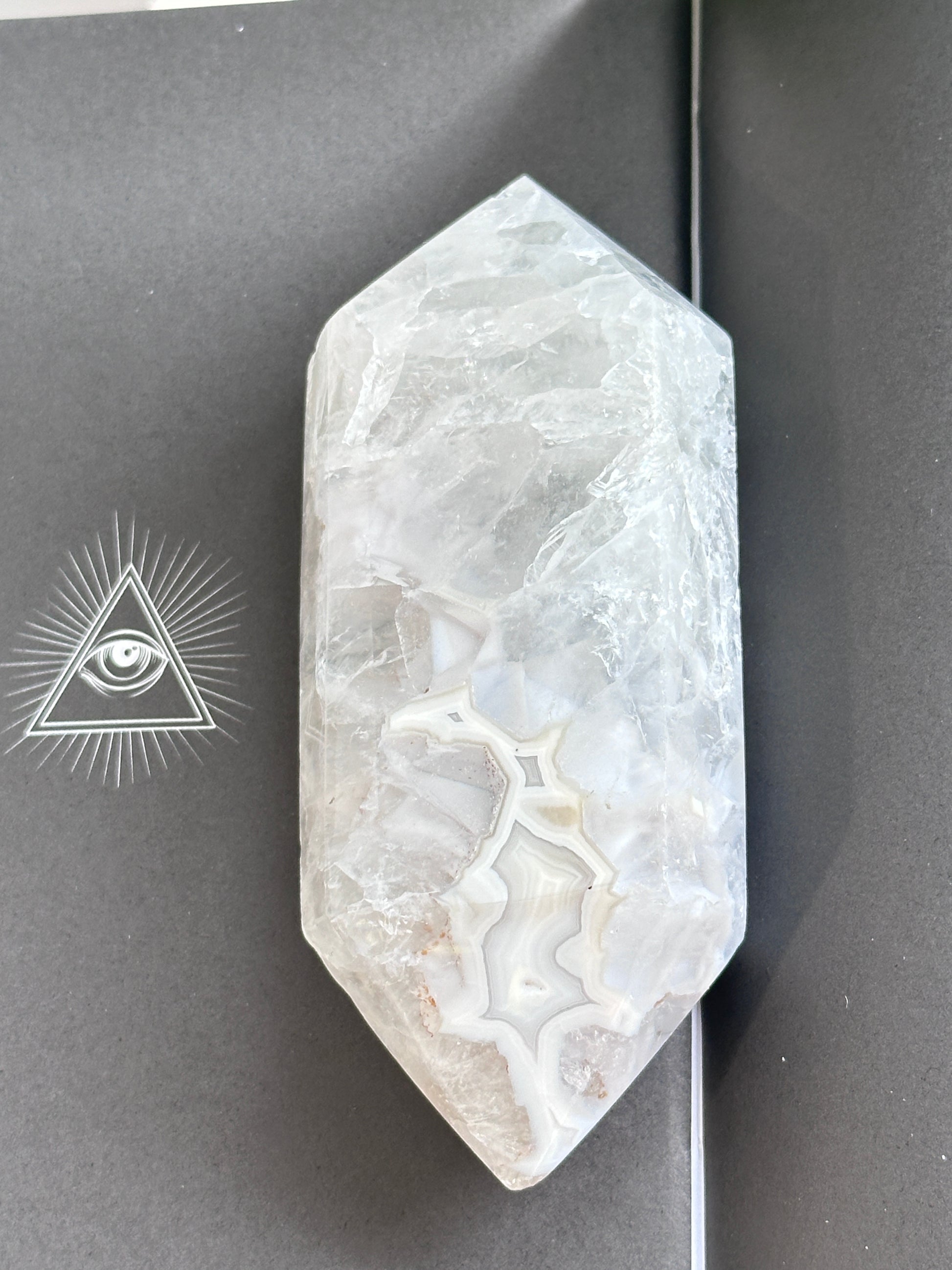 巴西藍瑪瑙雙尖 (DT) - ART OF GEM 