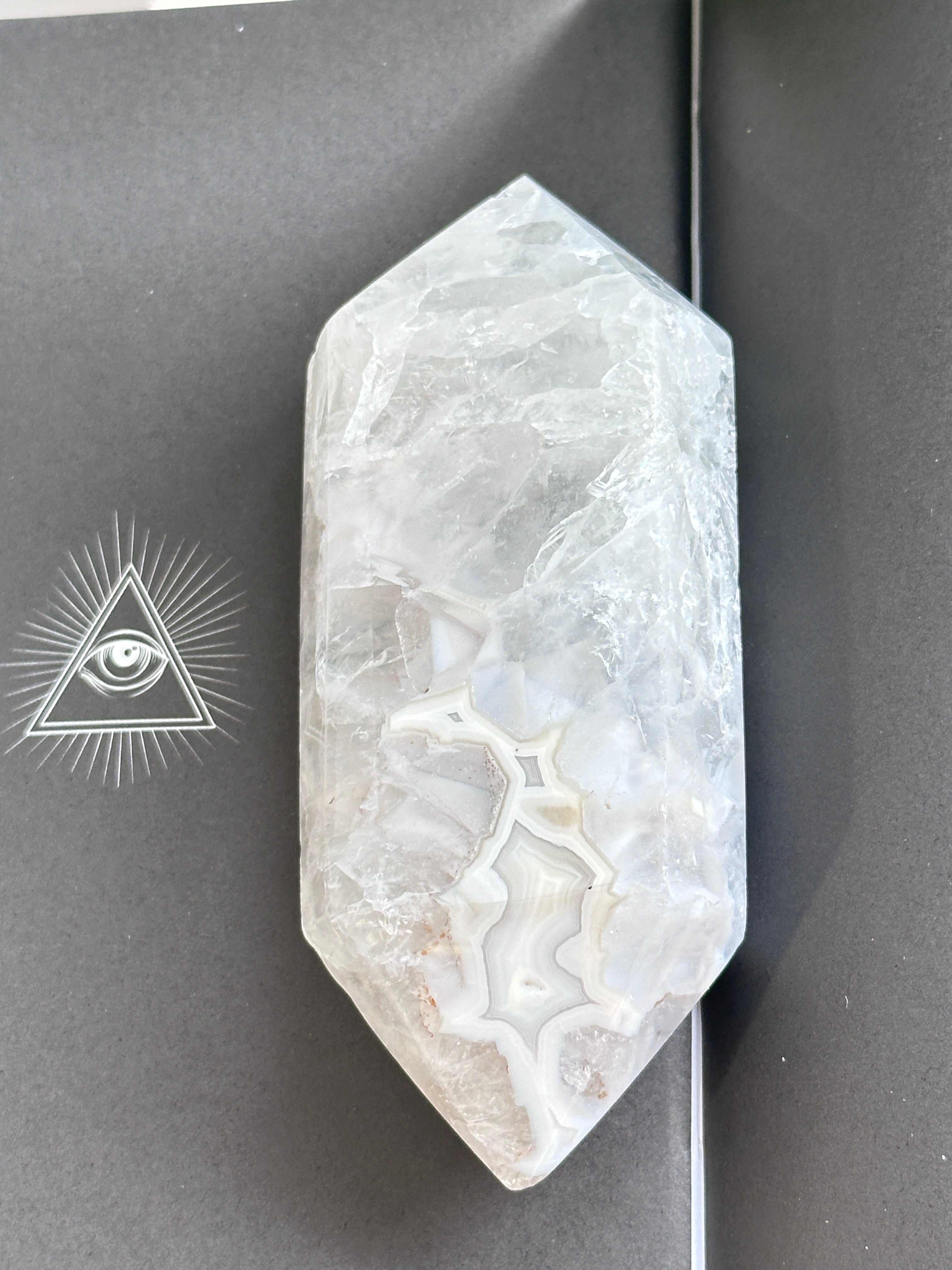 巴西藍瑪瑙雙尖 (DT) - ART OF GEM 