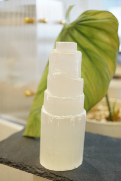 透石膏柱 Selenite Tower - ART OF GEM 