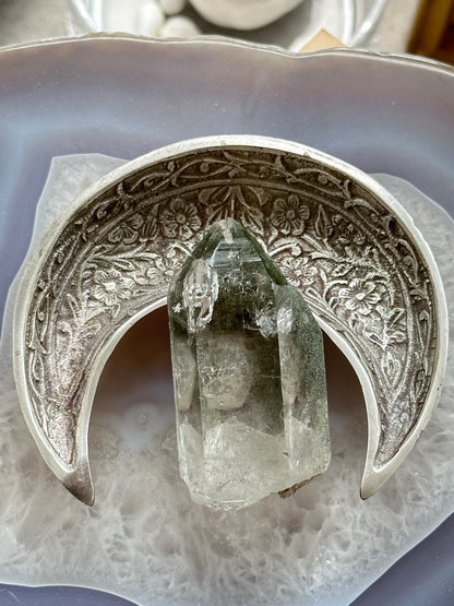 印度喜馬拉雅綠幽靈白水晶 India Himalayan White Quartz with green phantom - ART OF GEM 