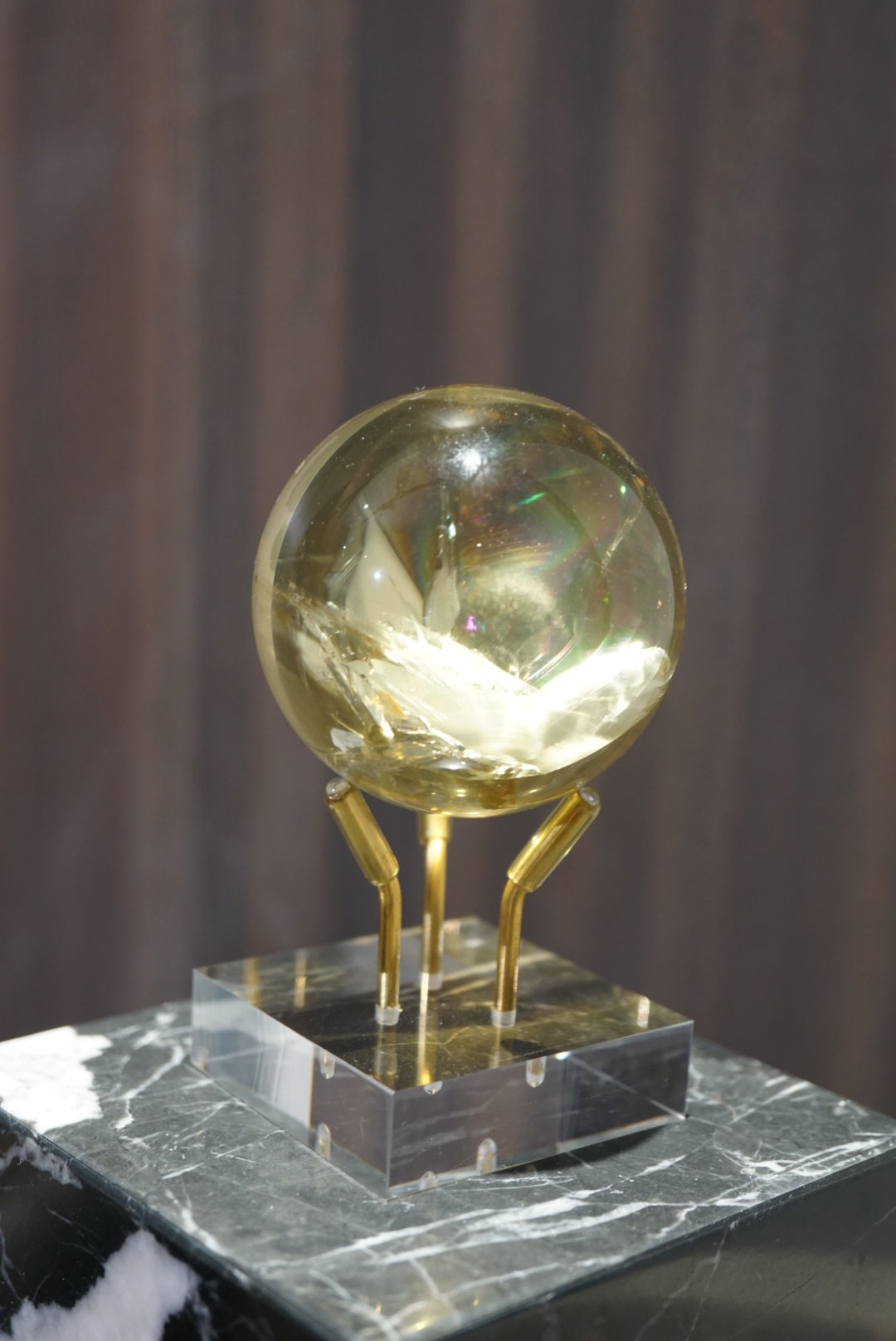 58mm 巴西黃水晶球 Brazil Citrine Sphere