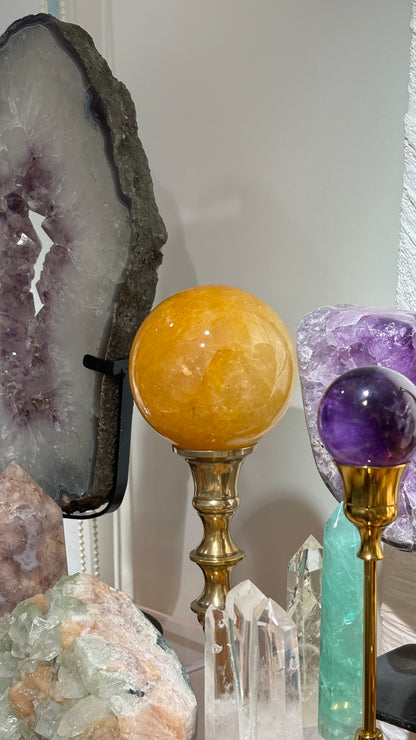 10cm黄金治癒者/黃膠花球 Golden Healer Sphere - ART OF GEM 