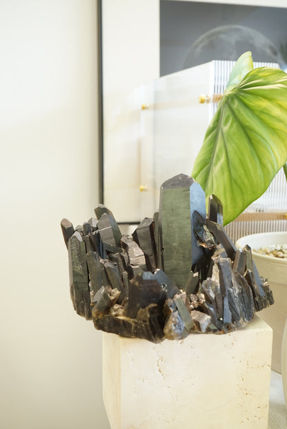 3.8KG黑水晶簇 Black Quartz Cluster - ART OF GEM 