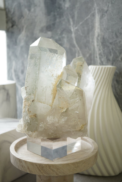 重量級巴西綠幽靈晶簇 Brazil Green Phantom Quartz Cluster - ART OF GEM 