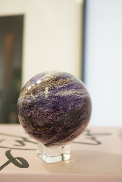 紫龍晶球 Charoite Sphere - ART OF GEM 