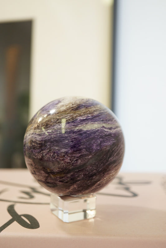 紫龍晶球 Charoite Sphere