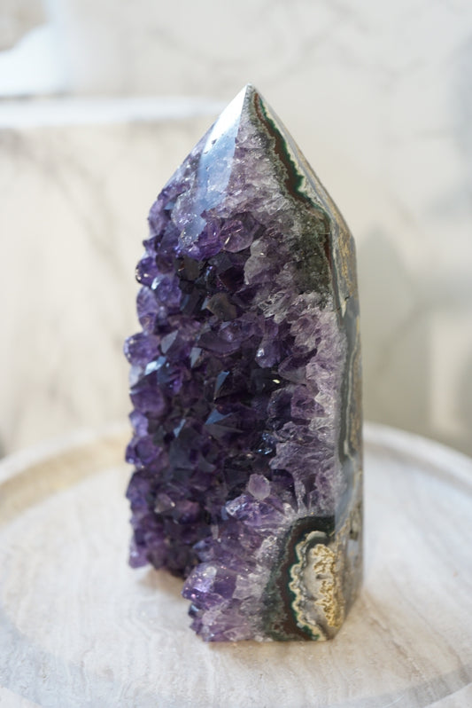 巴西紫晶柱 Brazil Amethyst Tower