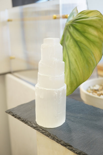 透石膏柱 Selenite Tower - ART OF GEM 