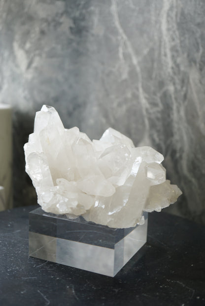 巴西白水晶簇 Brazil White Quartz Cluster - ART OF GEM 
