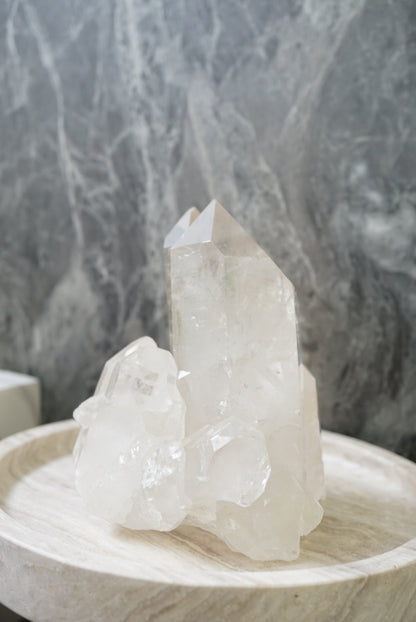 巴西白水晶簇 Brazil White Quartz Cluster - ART OF GEM 