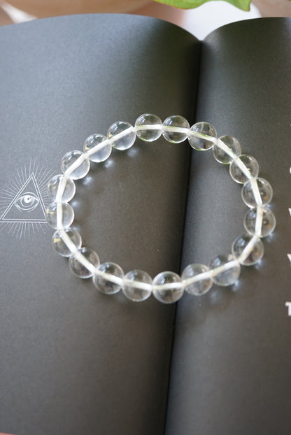 印度喜馬拉雅白水晶手串 (10mm) India Himalayan White Quartz Bracelet (10mm) - ART OF GEM 
