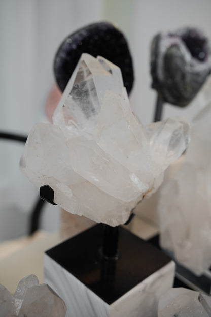 巴西白水晶簇 Brazil White Quartz Cluster - ART OF GEM 