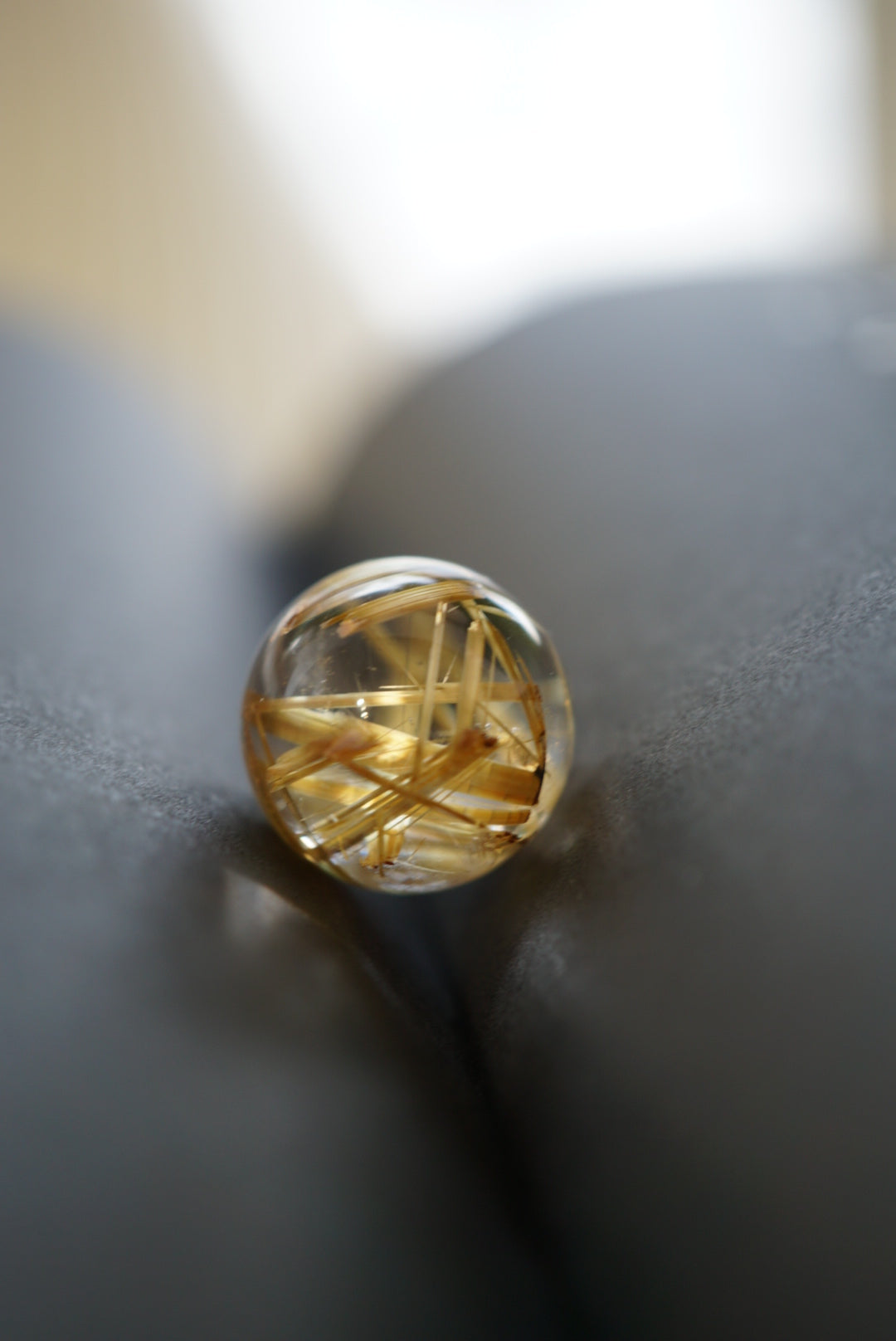 全清巴西金鈦晶球Golden Rutiled Quartz Sphere