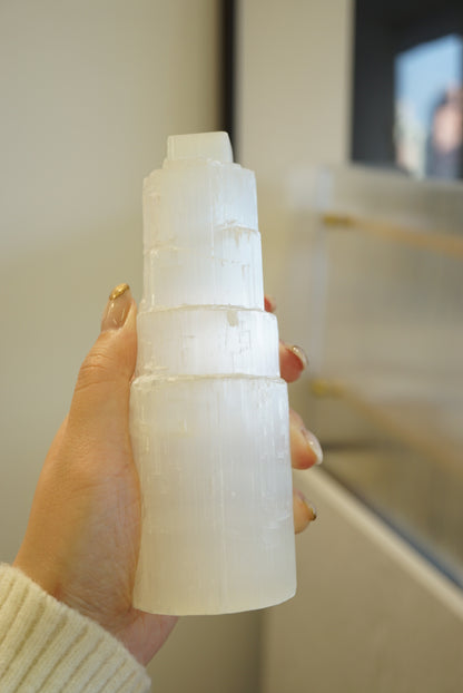 透石膏柱 Selenite Tower - ART OF GEM 