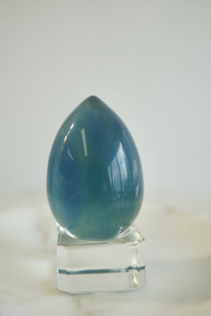 巴西藍綠螢石蛋 Brazil Fluorite egg - ART OF GEM 