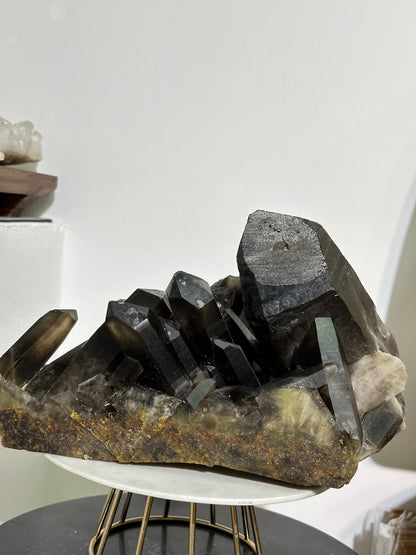 6.4KG 黑水晶簇 Black Quartz Cluster - ART OF GEM 