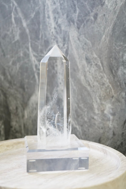 巴西藍針白水晶柱 Brazil Blue Needle White Quartz Tower - ART OF GEM 