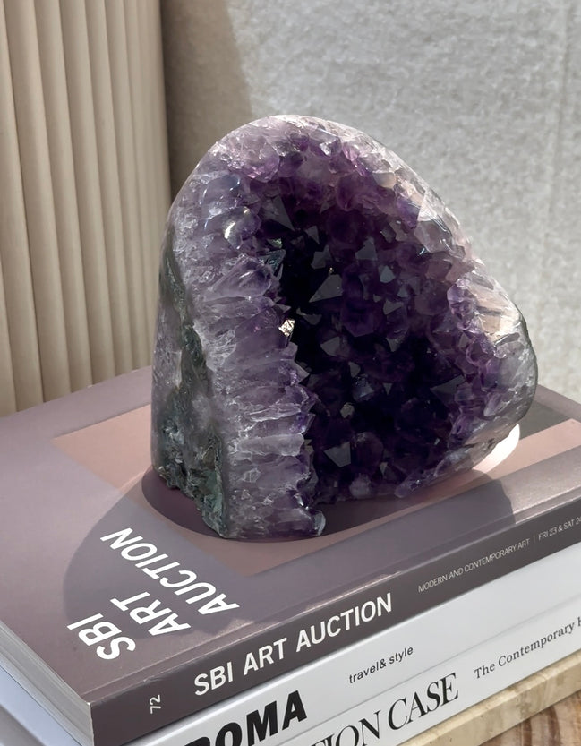 [推介] 巴西原石皮瑪瑙紫晶鎮 - ART OF GEM 