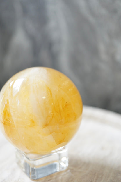 黄金治癒者/黃膠花球 Golden Healer Sphere - ART OF GEM 