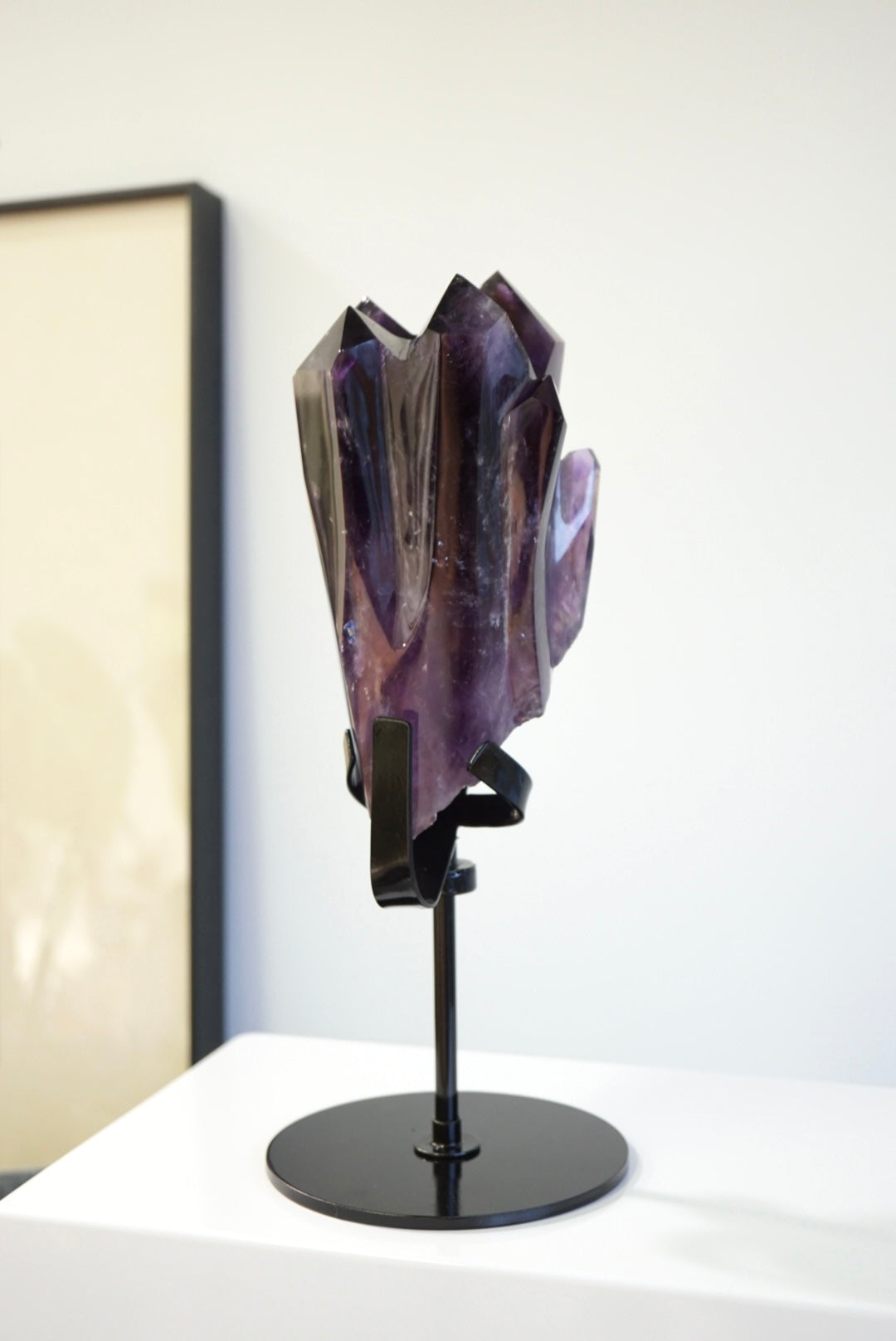 極濃色巴西紫黃晶權杖 （可旋轉底座）Brazil Scepter Ametrine （with rotating stand)