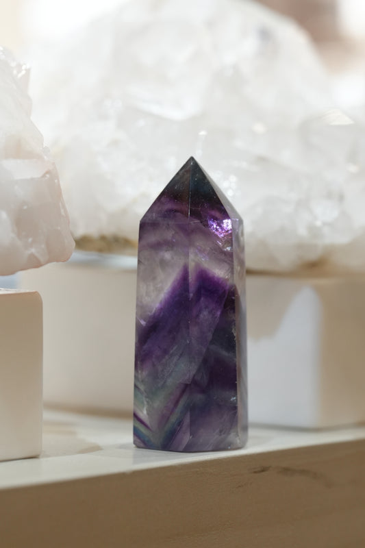 紫綠螢石柱 - ART OF GEM 
