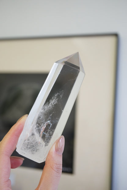 巴西藍針白水晶柱 Brazil Blue Needle White Quartz Tower - ART OF GEM 