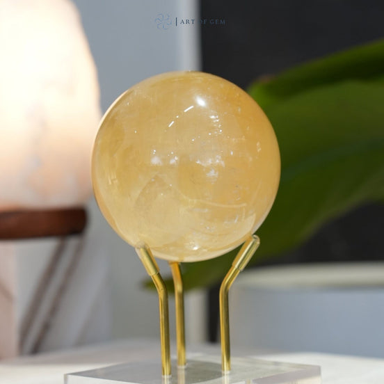 黃方解石球 - ART OF GEM 