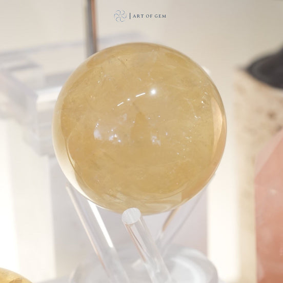 黃方解石球 - ART OF GEM 