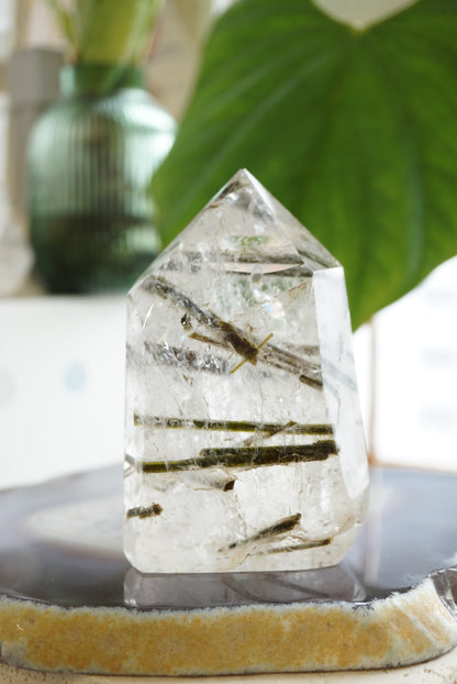 巴西綠碧璽柱 Brazil Green Tourmaline Tower - ART OF GEM 