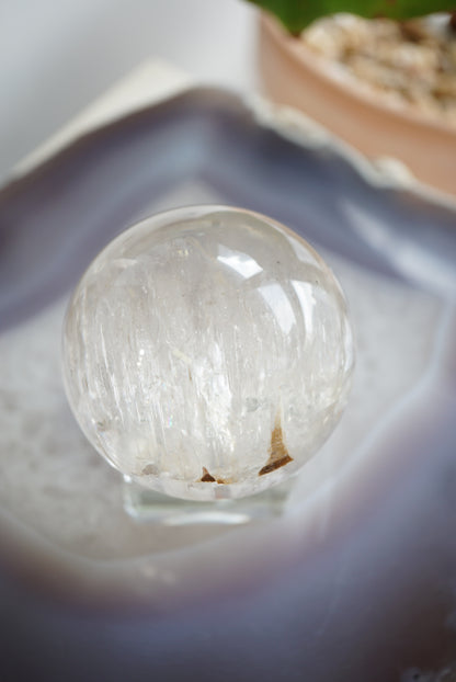 冰雪骸骨球 Skeletal Quartz Sphere - ART OF GEM 