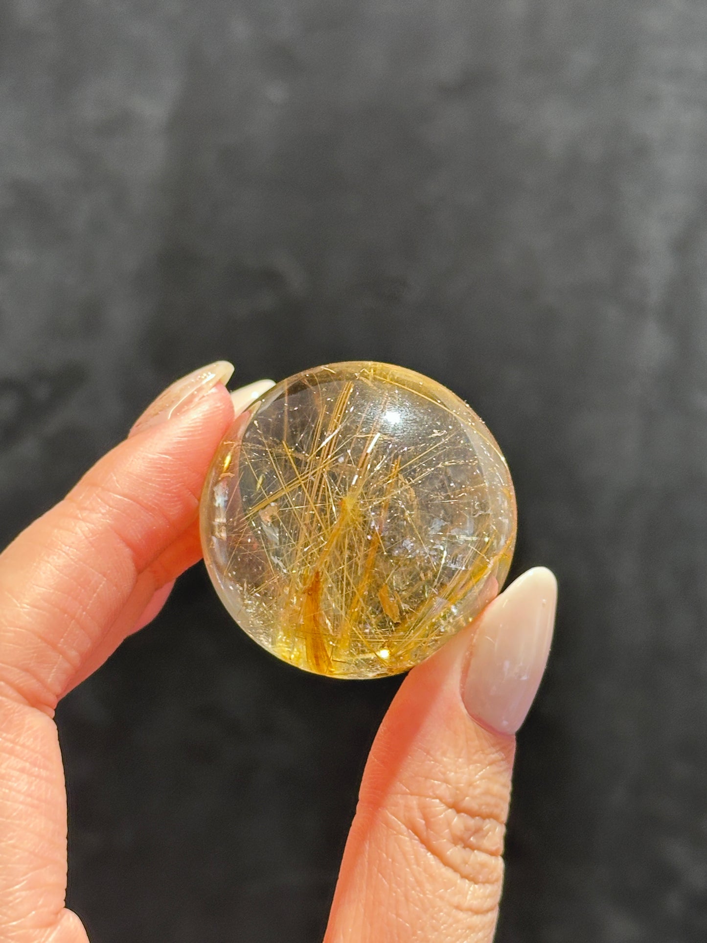 36mm 金髮晶球 Golden Rutiled Quartz Sphere