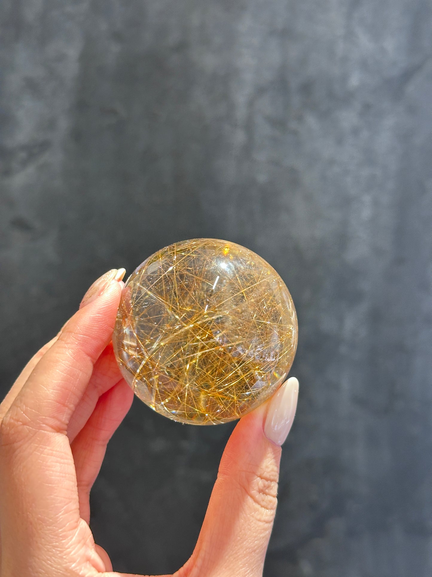 53mm 金髮晶球 Golden Rutiled Quartz Sphere