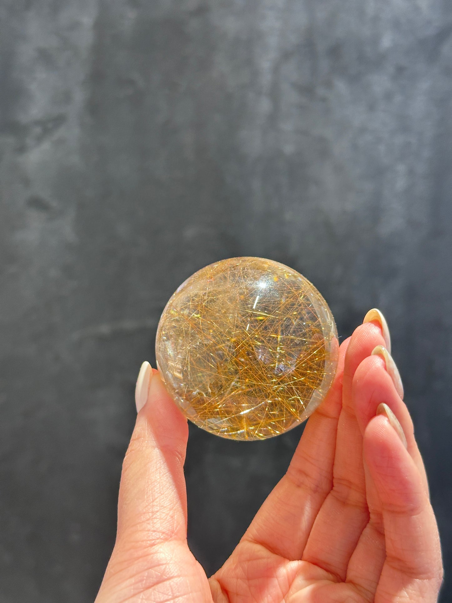 53mm 金髮晶球 Golden Rutiled Quartz Sphere