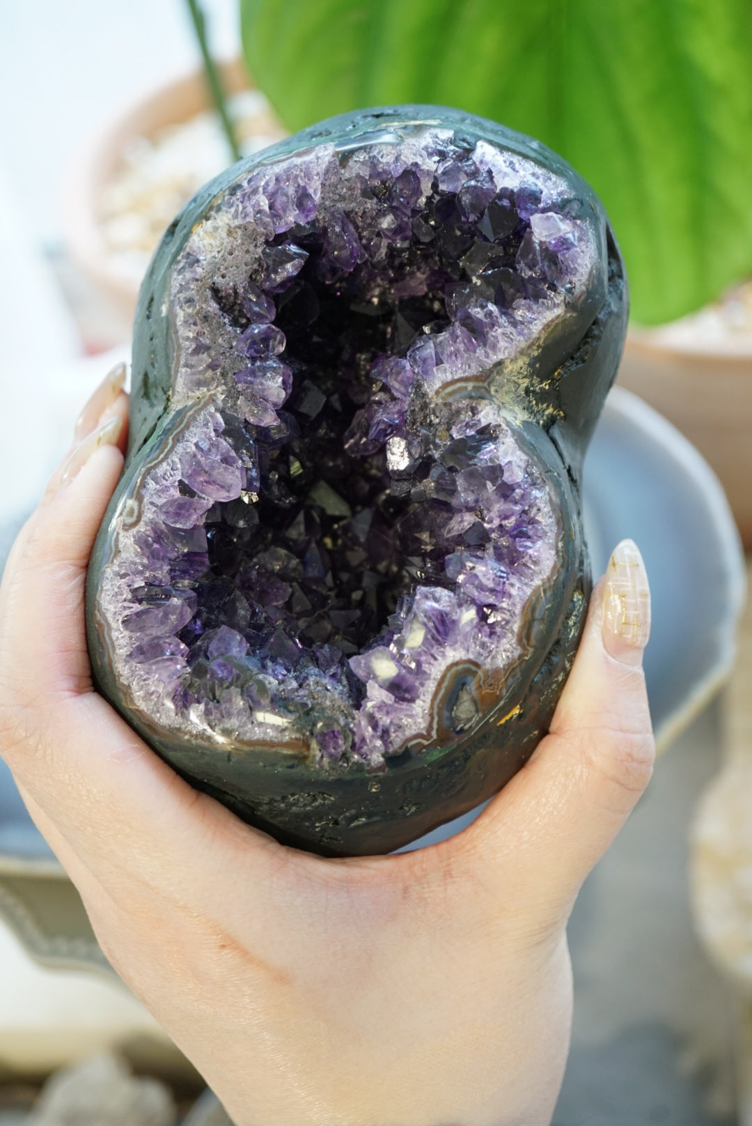 8字形「發」烏拉圭紫水晶洞 Uruguay Amethyst Geode